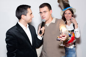 Андрей Бойков, обладатель приза от команды YMS