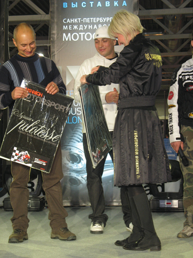 Наталия Любимова и победители Чемпионата по Stunt riding